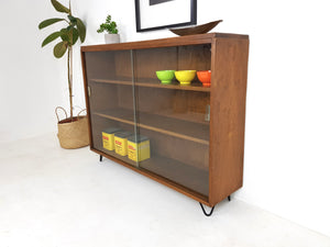 Vintage Display Cabinet - Mid Century Danish Influence Retro Rare