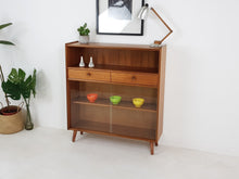 Load image into Gallery viewer, Vintage Nathan Hallway Console / Glass Shelving Unit / Cabinet