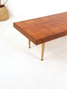 Vintage Parquet Coffee Table - Rare