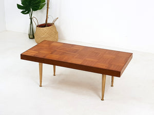 Vintage Parquet Coffee Table - Rare