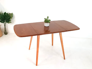 Vintage Ercol Dining Table / Drop Leaf Table / Desk - Mid Century Retro