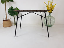 Load image into Gallery viewer, Vintage Low Garden Table - Mid Century- Folding - Sunburst Daneline