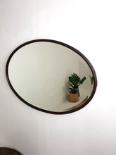 Load image into Gallery viewer, Antique Oval Oak Mirror