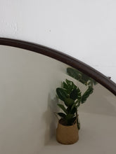 Load image into Gallery viewer, Antique Oval Oak Mirror