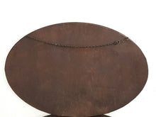 Load image into Gallery viewer, Antique Oval Oak Mirror
