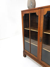 Load image into Gallery viewer, Oak Glass Door Display Cabinet