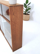 Load image into Gallery viewer, Oak Glass Door Bookcase / Display Cabinet
