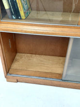Load image into Gallery viewer, Oak Glass Display Cabinet / Bookshelf