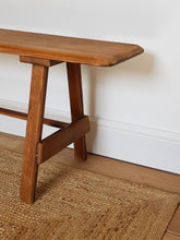 Load image into Gallery viewer, Solid Wood Bench / Oak / Plant Stand