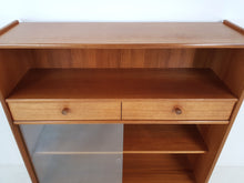 Load image into Gallery viewer, Vintage Nathan Hallway Console / Glass Shelving Unit / Cabinet