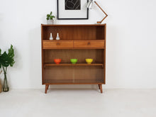 Load image into Gallery viewer, Vintage Nathan Hallway Console / Glass Shelving Unit / Cabinet