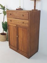 Load image into Gallery viewer, Vintage Oak Cabinet / Chest of Drawers - 1940s / 1950s Retro