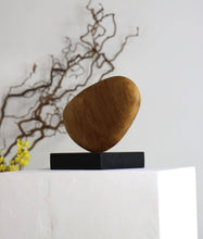 Load image into Gallery viewer, Beautiful Hand Carved Oak Pebble Sculpture - Home Décor