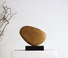 Load image into Gallery viewer, Beautiful Hand Carved Oak Pebble Sculpture - Home Décor