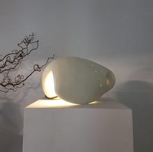 Load image into Gallery viewer, Handmade &#39;Pebble&#39; Table Lamp, Designer, Unique Light, Statement, Bold, Neutral Tones