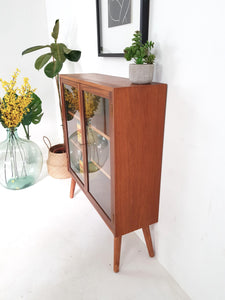 Vintage G Plan Display Cabinet / Bookcase - Mid Century Danish Influence Retro