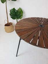 Load image into Gallery viewer, Vintage Low Garden Table - Mid Century- Folding - Sunburst Daneline