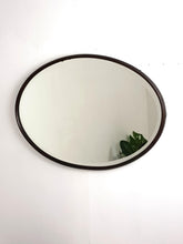 Load image into Gallery viewer, Antique Oval Oak Mirror