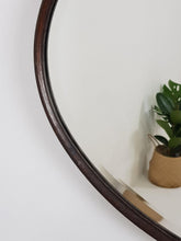 Load image into Gallery viewer, Antique Oval Oak Mirror