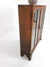 Load image into Gallery viewer, Oak Glass Door Display Cabinet