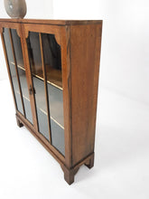 Load image into Gallery viewer, Oak Glass Door Display Cabinet