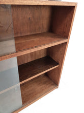 Load image into Gallery viewer, Oak Glass Door Bookcase / Display Cabinet
