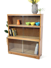 Load image into Gallery viewer, Oak Glass Display Cabinet / Bookshelf