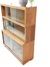 Load image into Gallery viewer, Oak Glass Display Cabinet / Bookshelf