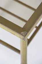 Load image into Gallery viewer, Vintage Brass and Glass Side Tables