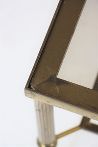 Vintage Brass and Glass Side Tables