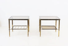 Load image into Gallery viewer, Vintage Brass and Glass Side Tables