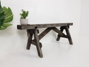Rustic Solid Wood Stool / Bench