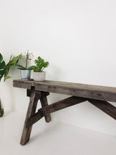 Load image into Gallery viewer, Rustic Solid Wood Stool / Bench